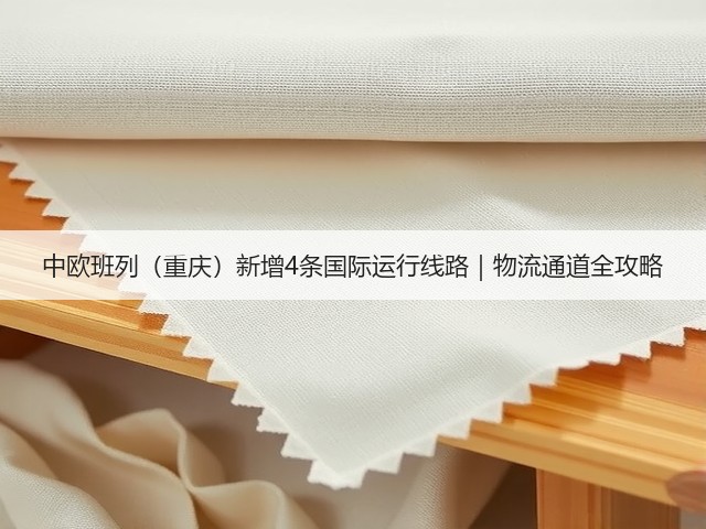 中欧班列（重庆）新增4条国际运行线路｜物流通道全攻略(图1)