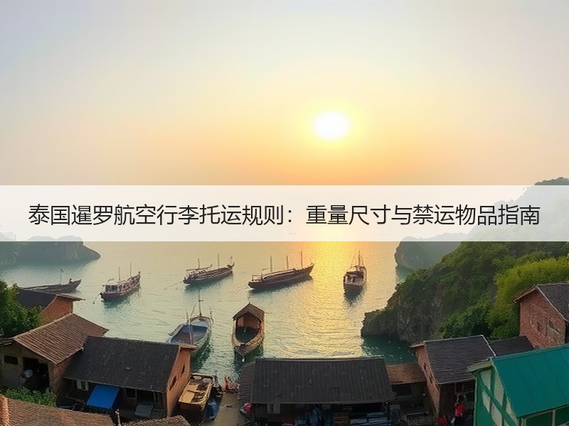 泰国暹罗航空行李托运规则：重量尺寸与禁运物品指南