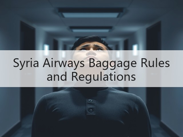 Syria Airways Baggage Rules and Regulations(图3)