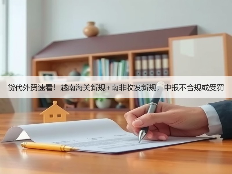 货代外贸速看！越南海关新规+南非收发新规，申报不合规或受罚
