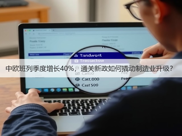 中欧班列季度增长40%，通关新政如何撬动制造业升级？(图1)