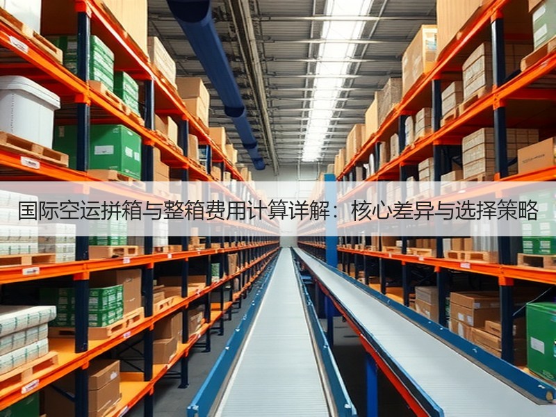 国际空运拼箱与整箱费用计算详解：核心差异与选择策略