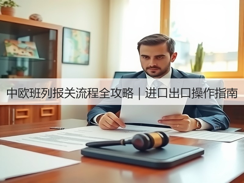 中欧班列报关流程全攻略｜进口出口操作指南