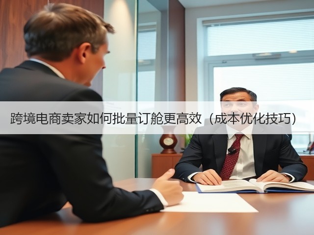 跨境电商卖家如何批量订舱更高效（成本优化技巧）(图3)