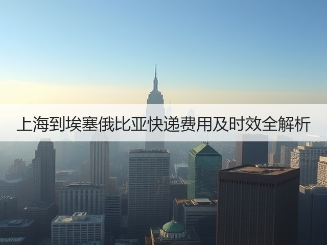 上海到埃塞俄比亚快递费用及时效全解析(图2)