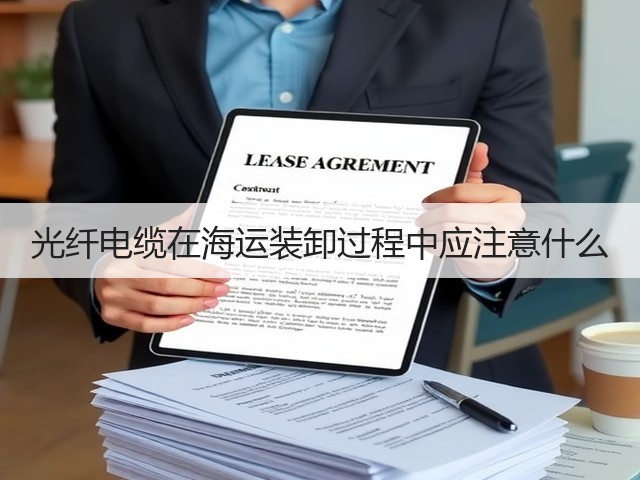 光纤电缆在海运装卸过程中应注意什么(图3)