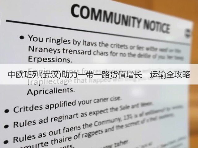 中欧班列(武汉)助力一带一路货值增长｜运输全攻略(图1)
