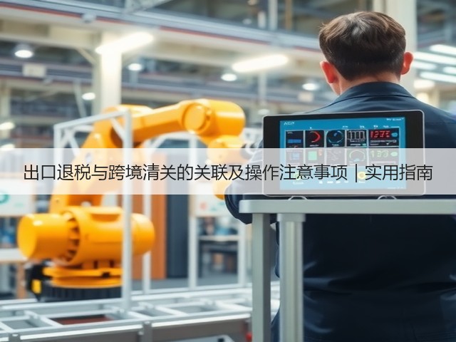 出口退税与跨境清关的关联及操作注意事项|实用指南(图1) 出口退税与跨境清关的关联及操作注意事项|实用指南(图1)