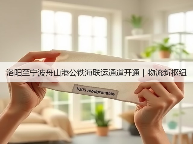 洛阳至宁波舟山港公铁海联运通道开通｜物流新枢纽(图1)