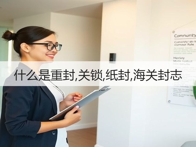 什么是重封,关锁,纸封,海关封志(图1)
