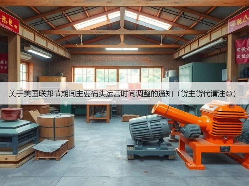 关于美国联邦节期间主要码头运营时间调整的通知（货主货代请注意）