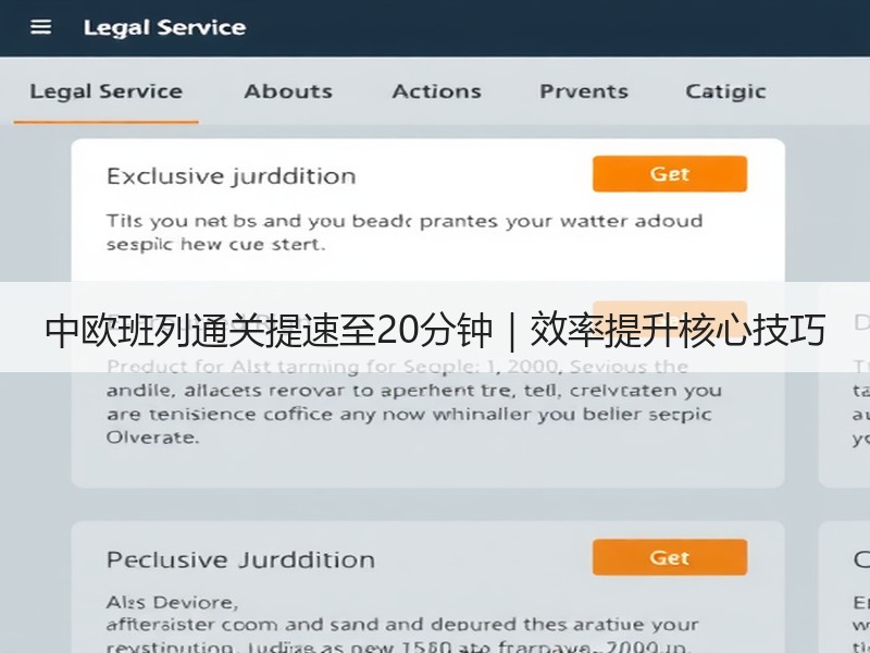 中欧班列通关提速至20分钟｜效率提升核心技巧