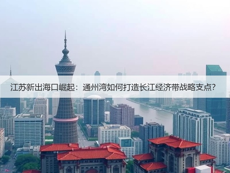江苏新出海口崛起：通州湾如何打造长江经济带战略支点？