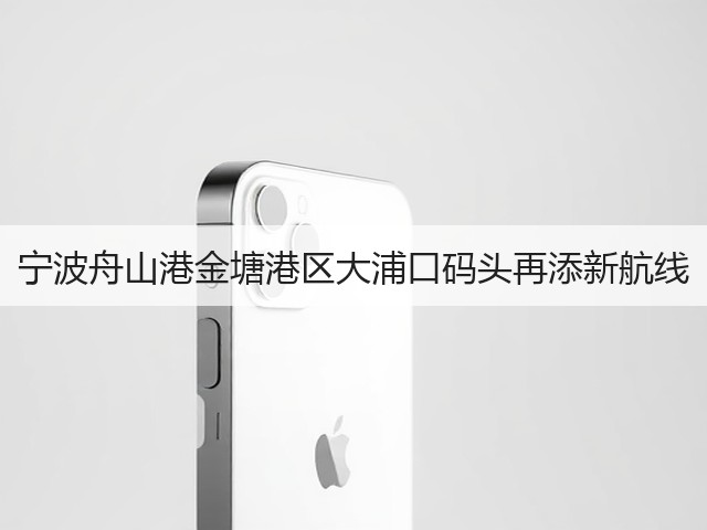 宁波舟山港金塘港区大浦口码头再添新航线(图2)