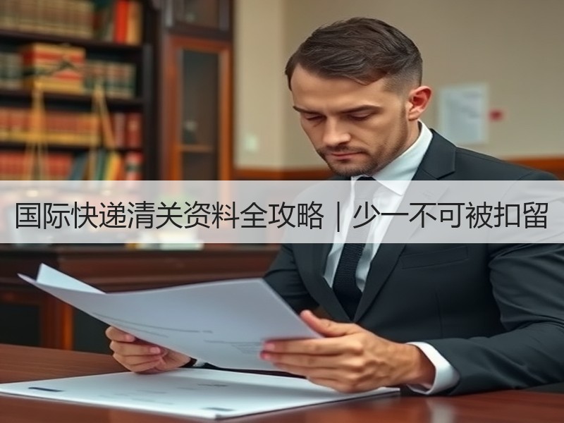 国际快递清关资料全攻略｜少一不可被扣留