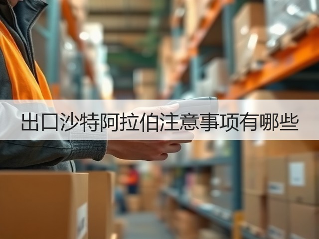 出口沙特阿拉伯注意事项有哪些(图3)