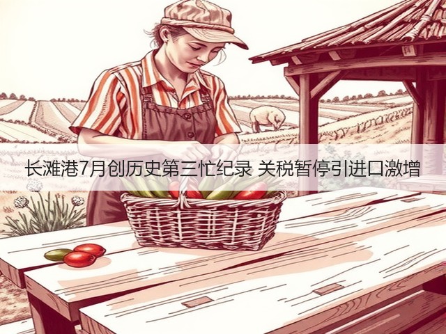 长滩港7月创历史第三忙纪录 关税暂停引进口激增(图1) 长滩港7月创历史第三忙纪录 关税暂停引进口激增(图1)