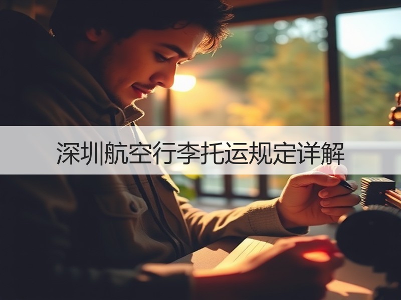 深圳航空行李托运规定详解