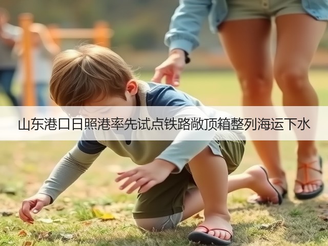 山东港口日照港率先试点铁路敞顶箱整列海运下水(图3) 山东港口日照港率先试点铁路敞顶箱整列海运下水(图3)