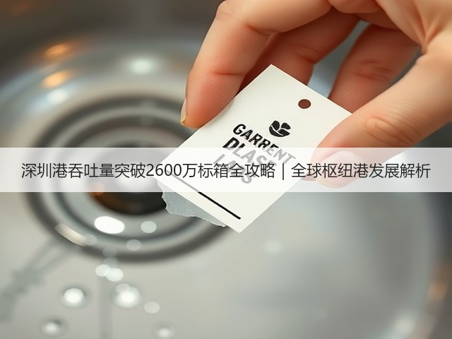 深圳港吞吐量突破2600万标箱全攻略｜全球枢纽港发展解析(图3)