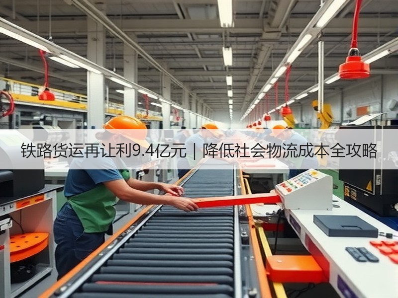 铁路货运再让利9.4亿元｜降低社会物流成本全攻略
