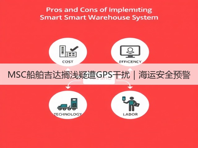 MSC船舶吉达搁浅疑遭GPS干扰｜海运安全预警(图1)