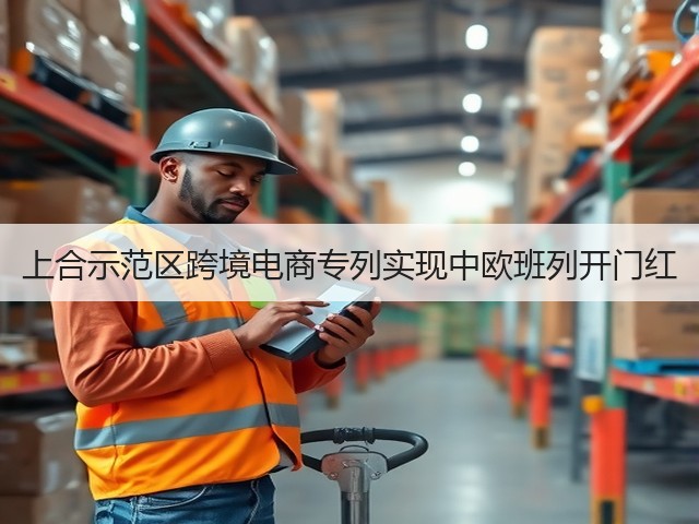 上合示范区跨境电商专列实现中欧班列开门红(图2)