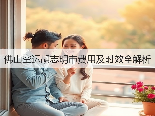 佛山空运胡志明市费用及时效全解析(图3)