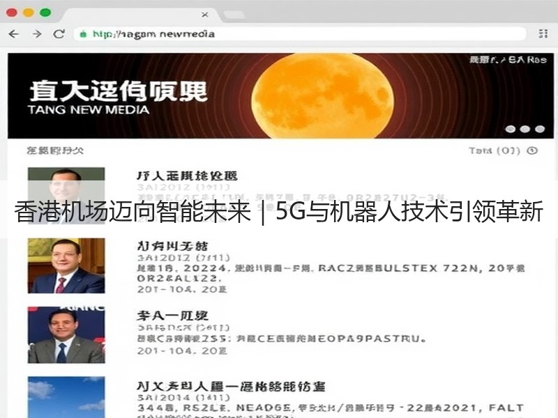 香港机场迈向智能未来｜5G与机器人技术引领革新