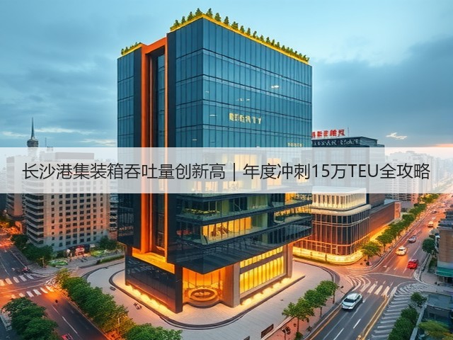 长沙港集装箱吞吐量创新高｜年度冲刺15万TEU全攻略(图3)