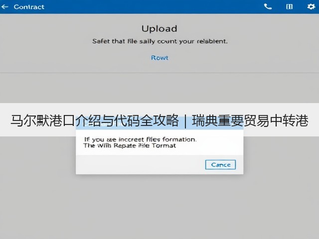 马尔默港口介绍与代码全攻略｜瑞典重要贸易中转港(图2)