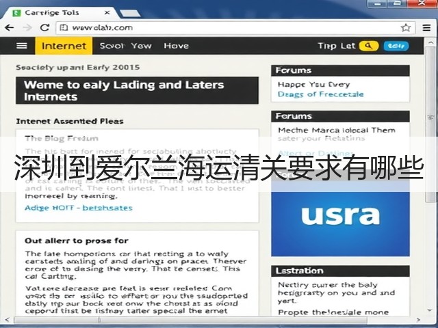 深圳到爱尔兰海运清关要求有哪些(图3) 深圳到爱尔兰海运清关要求有哪些(图3)