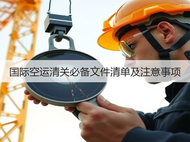 国际空运清关必备文件清单及注意事项(图2) 国际空运清关必备文件清单及注意事项(图2)