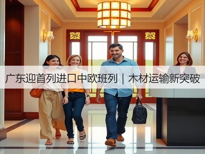 广东迎首列进口中欧班列｜木材运输新突破