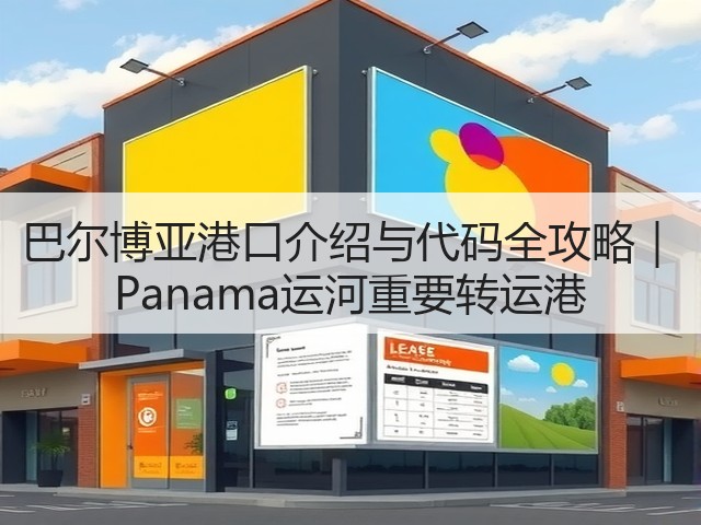 巴尔博亚港口介绍与代码全攻略｜ Panama运河重要转运港(图1)