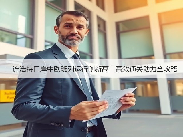 二连浩特口岸中欧班列运行创新高|高效通关助力全攻略(图1) 二连浩特口岸中欧班列运行创新高|高效通关助力全攻略(图1)