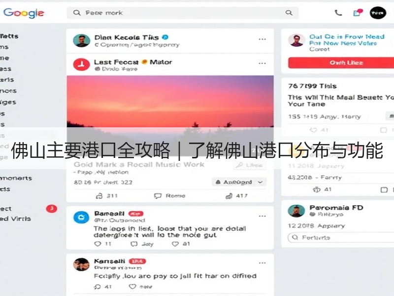 佛山主要港口全攻略｜了解佛山港口分布与功能