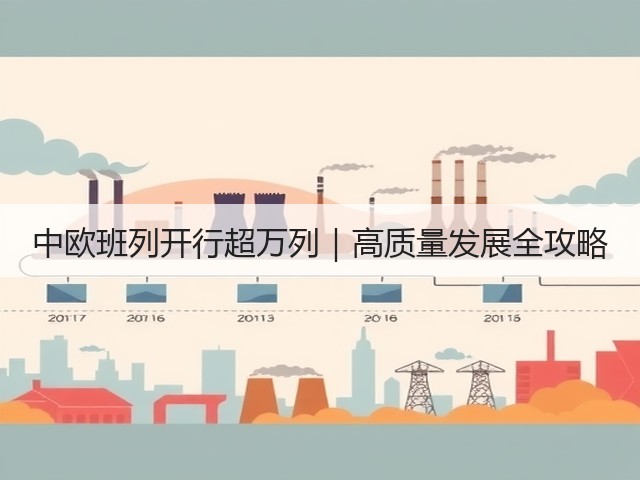 中欧班列开行超万列｜高质量发展全攻略(图1)