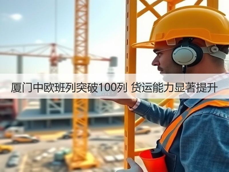 厦门中欧班列突破100列 货运能力显著提升
