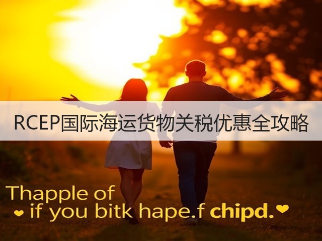 RCEP国际海运货物关税优惠全攻略(图3)
