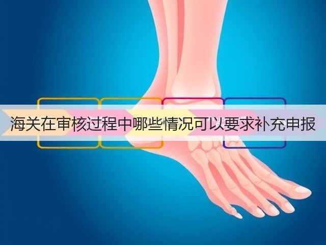 海关在审核过程中哪些情况可以要求补充申报(图1)