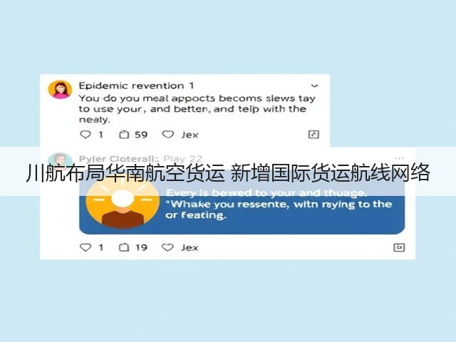 川航布局华南航空货运 新增国际货运航线网络(图1)