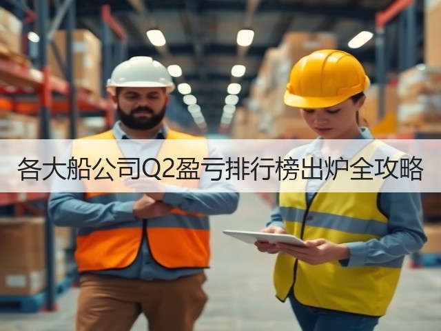 各大船公司Q2盈亏排行榜出炉全攻略(图1)