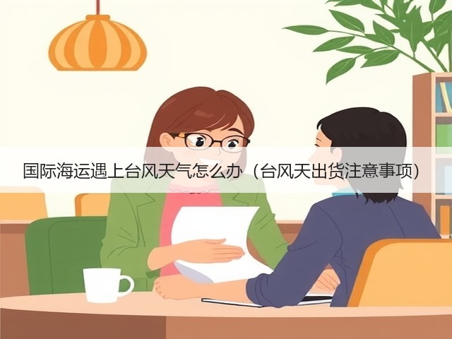 国际海运遇上台风天气怎么办（台风天出货注意事项）(图2)