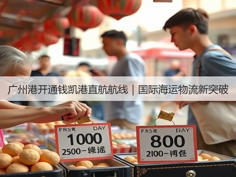 广州港开通钱凯港直航航线｜国际海运物流新突破