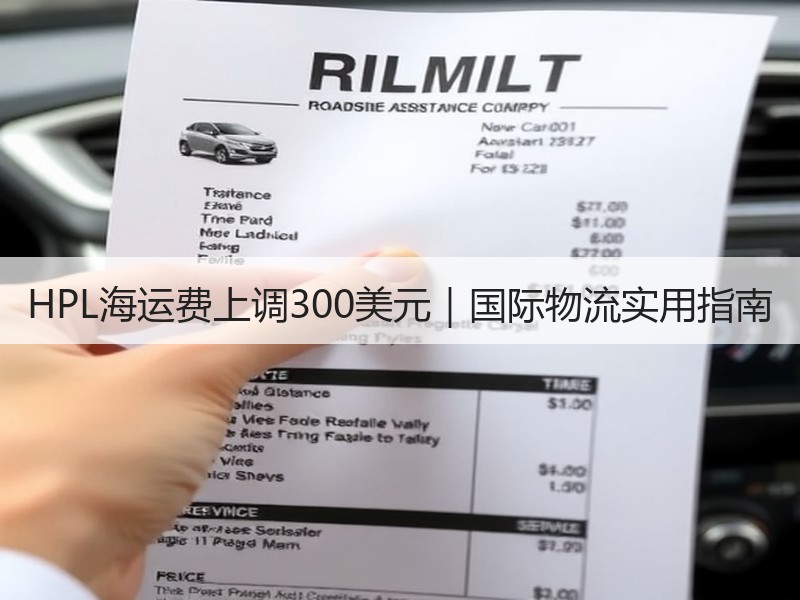 HPL海运费上调300美元｜国际物流实用指南