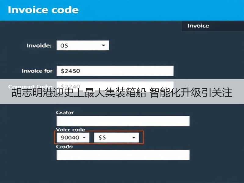 胡志明港迎史上最大集装箱船 智能化升级引关注