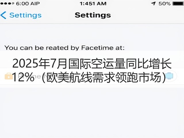 2025年7月国际空运量同比增长 12%(欧美航线需求领跑市场)(图3) 2025年7月国际空运量同比增长 12%(欧美航线需求领跑市场)(图3)