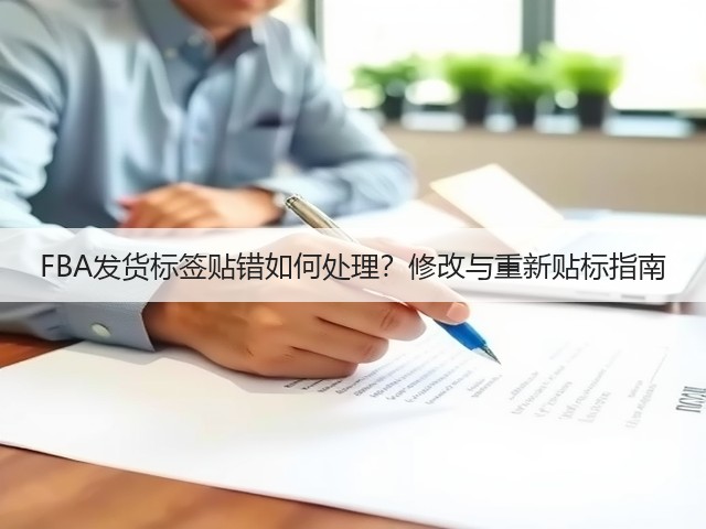 FBA发货标签贴错如何处理?修改与重新贴标指南(图3) FBA发货标签贴错如何处理?修改与重新贴标指南(图3)