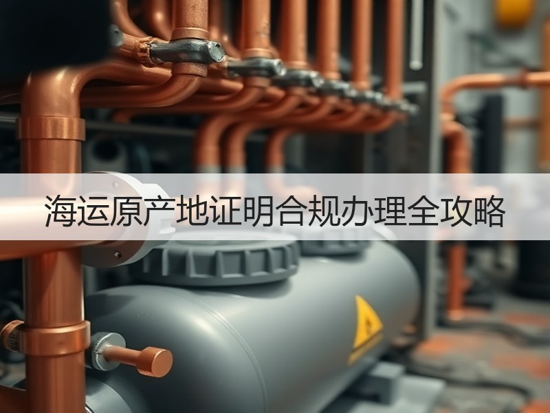 海运原产地证明合规办理全攻略